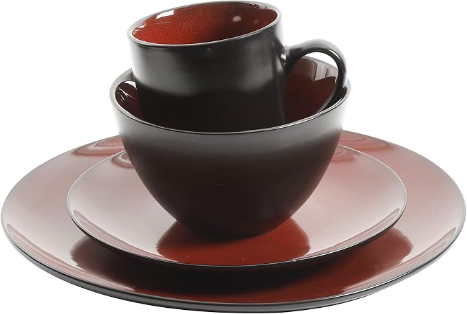 Gibson Elite Soho Lounge Round Reactive Glaze Stoneware Dinnerware Set - Image 6