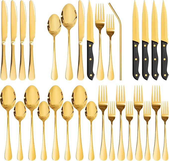 Astercook 24-Piece Silverware Set by Astercook