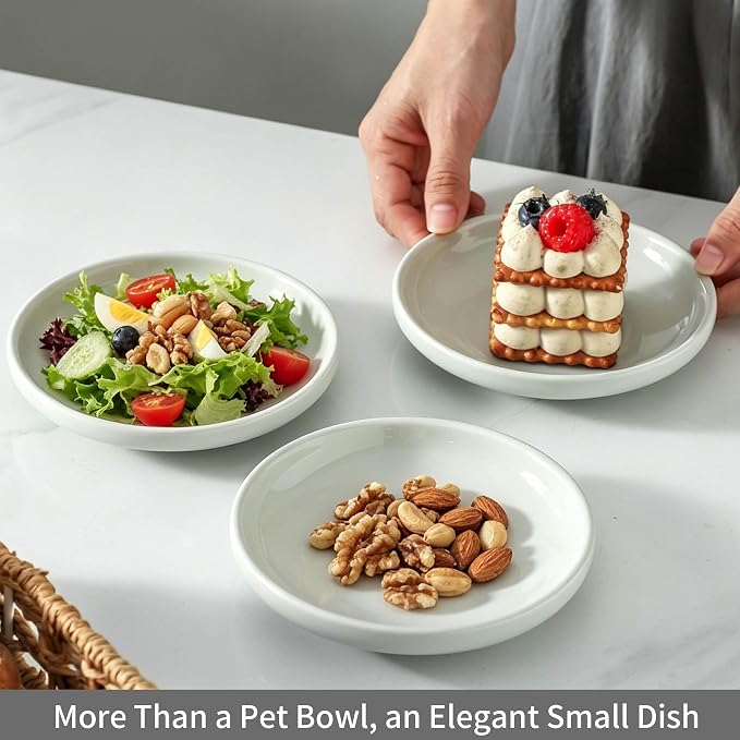3 PCS Ceramic Cat Bowls, 5.5 in Pet Food Bowl Cat Dishes - Image 6