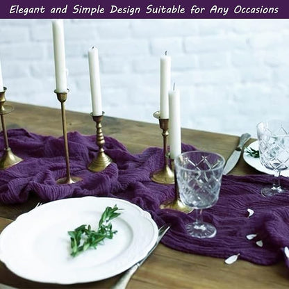 12 Pack Cheesecloth Table Runner 35x72 Inch Boho Gauze Table Runner Rustic - Image 7
