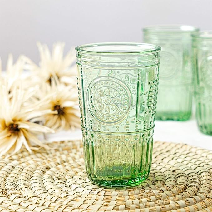 Bormioli Rocco Romantic Set Of 4 Cooler Glasses, 16 Oz. Colored Crystal Glass - Image 3