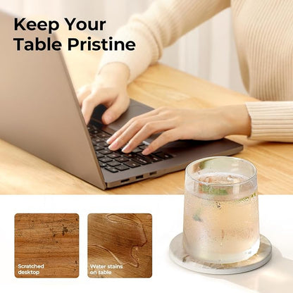 LIFVER Absorbent Coaster Sets of 4, Drink Coasters - Image 5