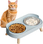 Elevated Cat Bowl, Raised Cat Food and Water Bowl Set by HIAIEVIY