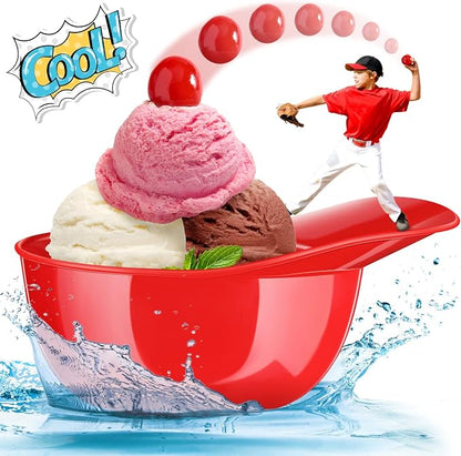 Ice Cream Dessert Baseball Cap Bowls Baseball Helmet Snack Bowl 8 oz Mini Party - Image 6