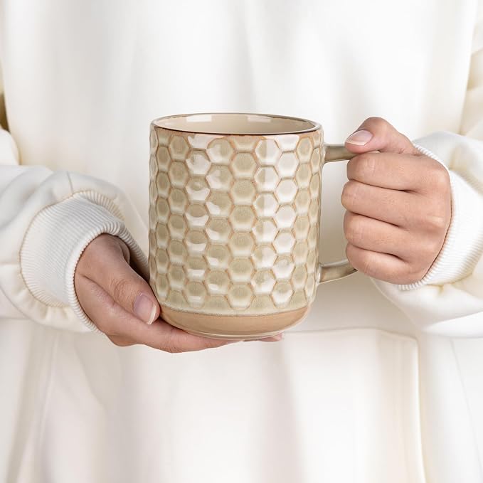 GBhome Coffee Mugs Set of 6, 16 oz Coffee Cups - Image 5