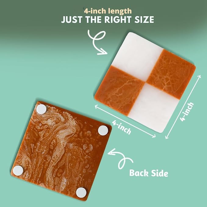 Folkulture Cute Fall Coasters, Non Slip, Coaster - Image 3