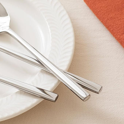 12 Piece Dinner Spoons Set, Stainless Steel Spoons | Forged Stainless Steel - Image 6
