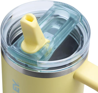 STANLEY Quencher ProTour Flipstraw Tumbler, 30 oz, Pomelo | Built-In Straw & - Image 2