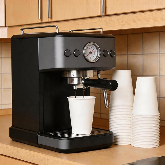 MOUMOULIFE 12 oz Disposable Paper Coffee Cups, To Go & Daily Use - Image 5