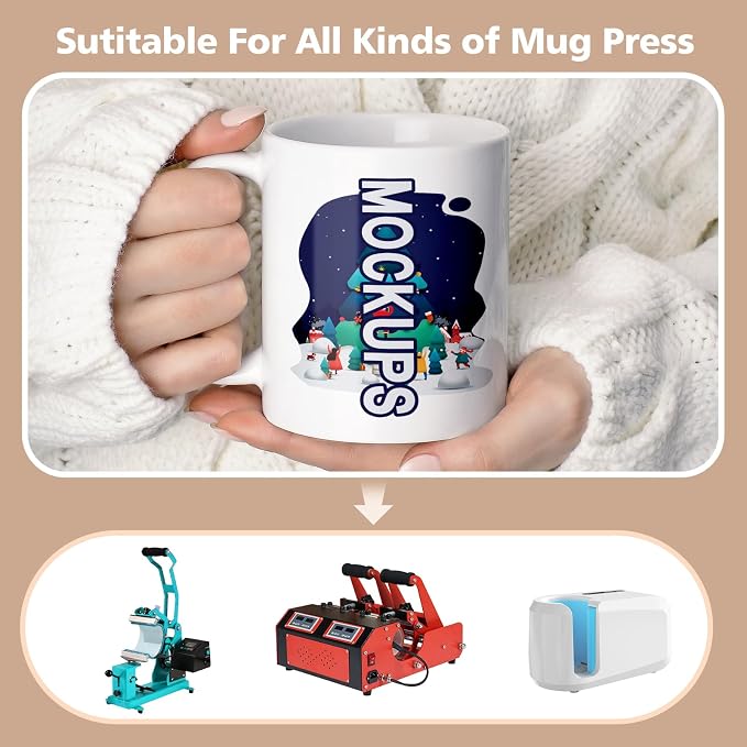 Dmsky Sublimation Coffee Mugs Tazas para Sublimar 11 oz Blank Bulk Coffee Mug - Image 5
