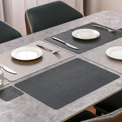 Vinyl Placemats Set of 4, Dual Sided Place Mats - Image 3