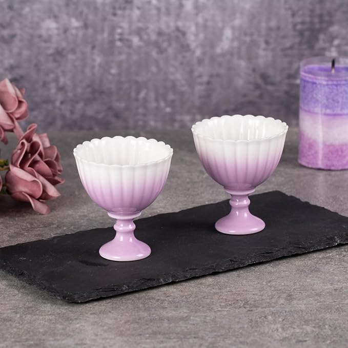 KAMMAK Tea Cup, 1.8oz Small Tea Set of 2, Porcelain Tea Cups - Image 3