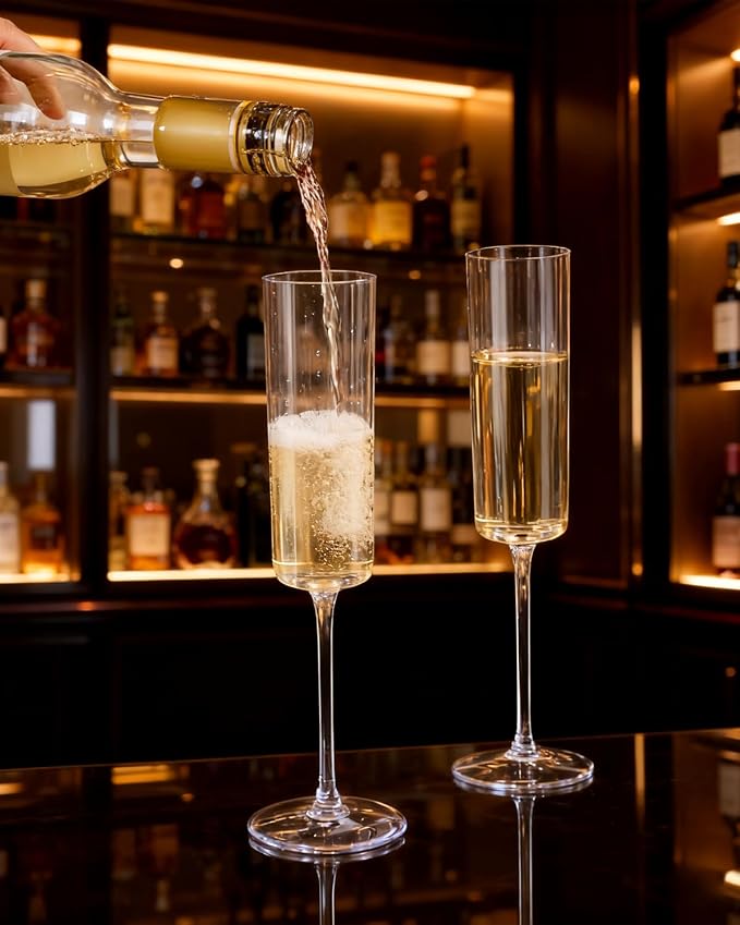 Ciaell 36 Pack Plastic Champagne Flutes - Image 3