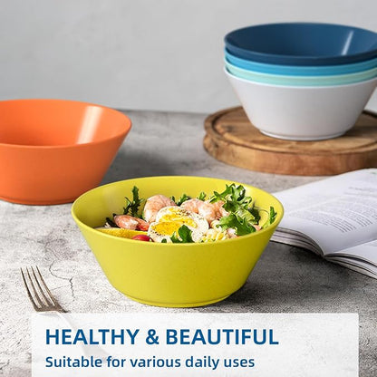 50 Oz Wheat Straw Bowls Set of 6 - Image 6