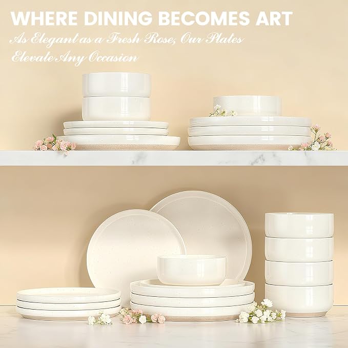 Plates and Bowls Sets, Scratch Resistant Dinnerware Sets - Image 9