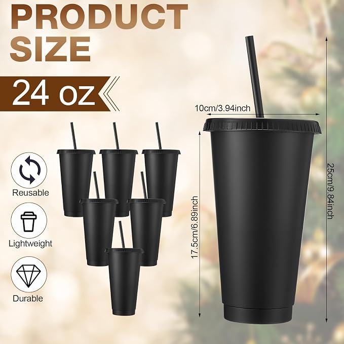 Honeydak 30 Pack Tumbler with Straw and Lid Bulk Cups - Image 3