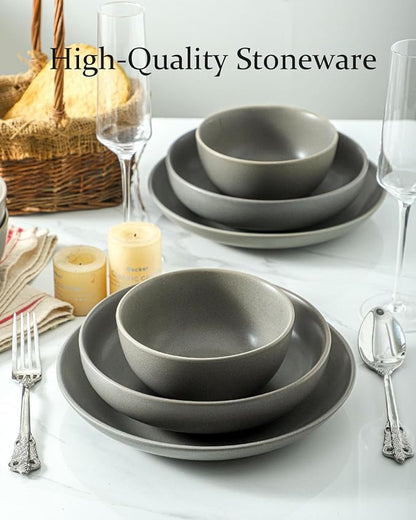Cereal Bowls Set of 4, 24 oz Ceramic Bowls - Image 4