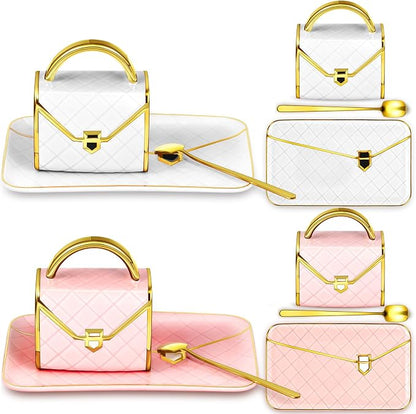 Zubebe 2 Sets Coffee Mug Elegant Handbag Shaped Cup Modern Ceramic Purse Mug by Zubebe
