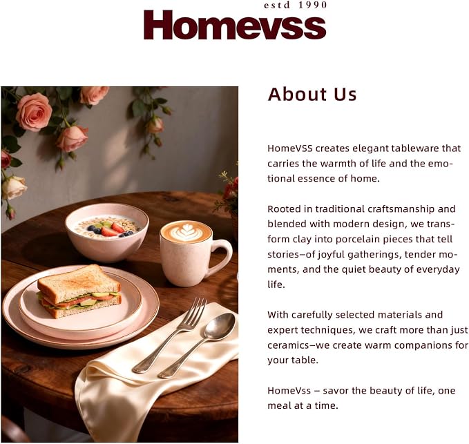 HomeVSS 20-Piece Dinnerware Set - Image 8