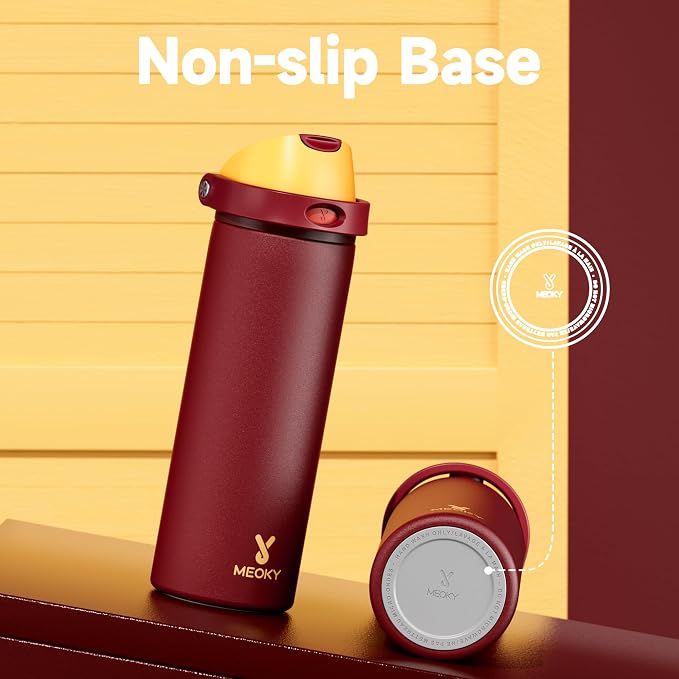 24 oz Insulated Water Bottle for Women: Meoky Stainless Steel Water Bottle - Image 7