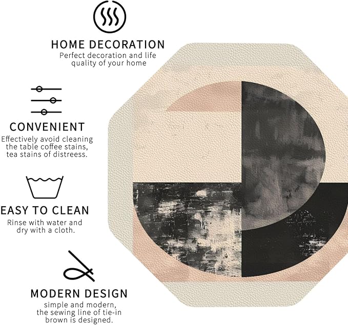 Minimal Abstract Shapes Print Coasters - Image 3
