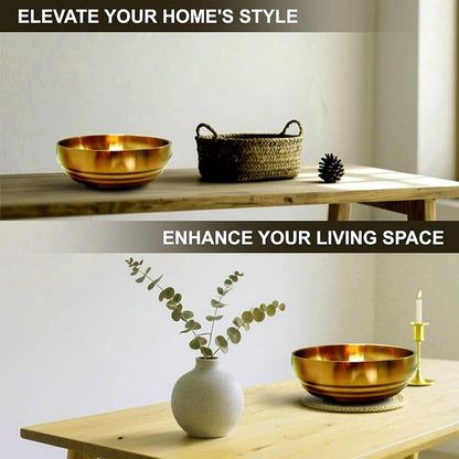 7.4 inch Gold Decorative Bowl for Home Decor - Image 6