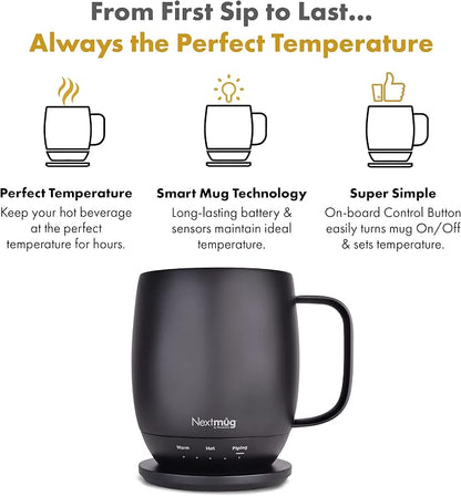 Nextmug - Temperature-Controlled, Self-Heating Coffee Mug | – No App, - Image 2