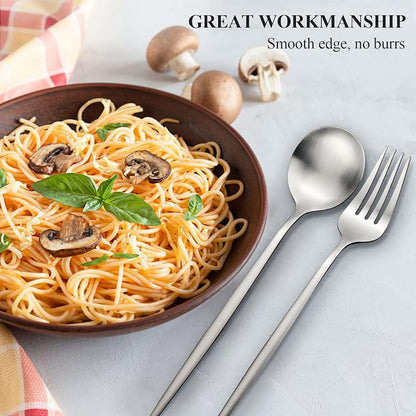 Silverware Set for 12, 60 Piece Flatware Set, Cutlery Tableware set Include - Image 5