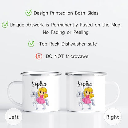 Personalized Mug for Kids, Girls | Customized Hot Chocolate Cocoa Coffee Cup | - Image 2