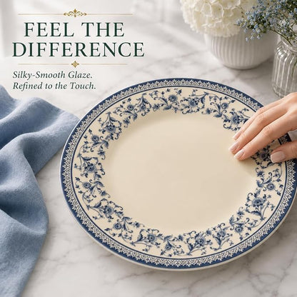 Royal 12-Piece Porcelain Dinnerware Set - Image 7