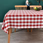 Gingham Table Cloth for Square Tables red Checkered Plaid Tablecloth Heavy Duty Cotton Blend Washable & Wrinkle Table Cover for Outdoor Kitchen Dining Picnic Camping (60x60 Inch)