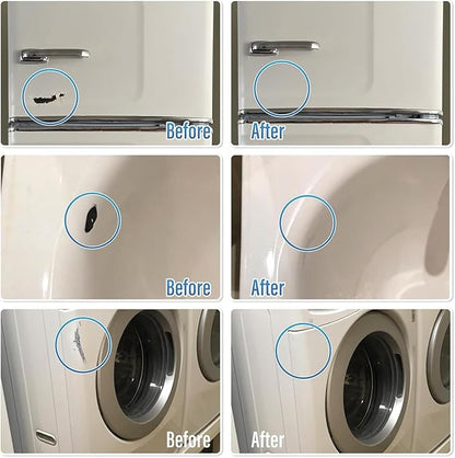 Porcelain Sink Touch Up Paint, High-Gloss Porcelain Repair Kit White & Appliance Paint for Chips, Scratches, Cracks and Spots on Enamel, Acrylic, Porcelain in Kitchen and Bathroom (Antique White)