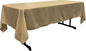 LA Linen Polyester Poplin Washable Rectangular Tablecloth, Stain and Wrinkle Resistant Table Cover 60x120, Fabric Table Cloth for Dinning, Kitchen, Party, Holiday 60 by 120-Inch, Taupe