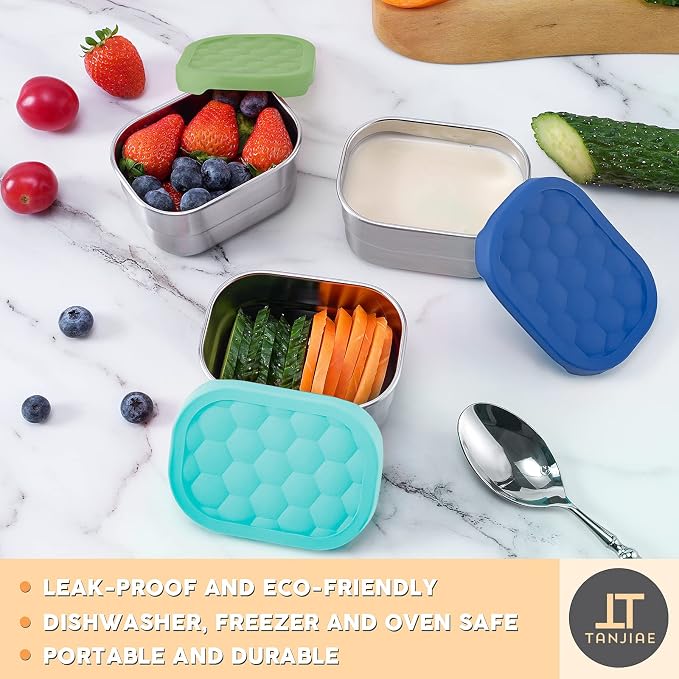 Small Stainless Steel Snack Containers - Image 5