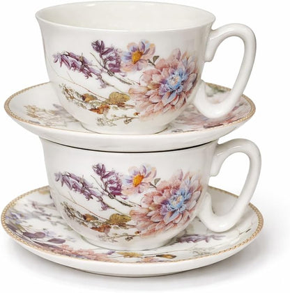 STP GOODS Bone China Tea/Coffee Cup and Saucer in Gift Box Fine Bone China - Image 6