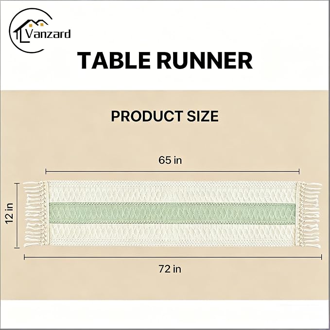 Boho Table Runner for Home Decor - Image 3