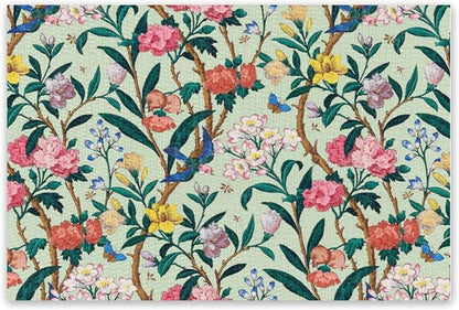William Morris Floral Prints Placemats for Dining Table Placemat Set of 6 Table Settings Table Mats for Home Kitchen Holiday Decoration Strawberry Thief-4