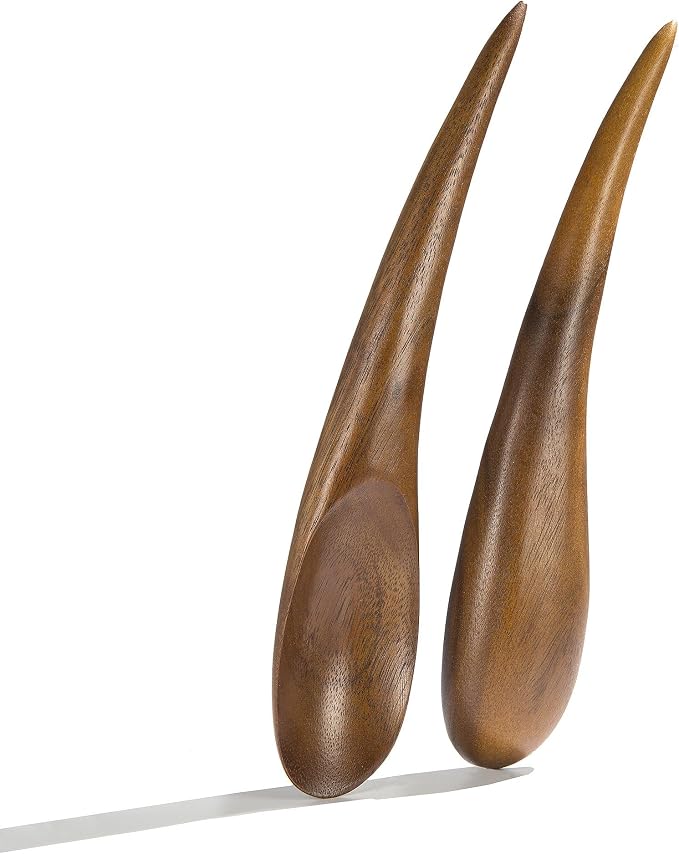 nambe Gourmet Harmony 3 Piece Wooden Salad Bowl Set | Big 12-Inch Salad Bowl - Image 3