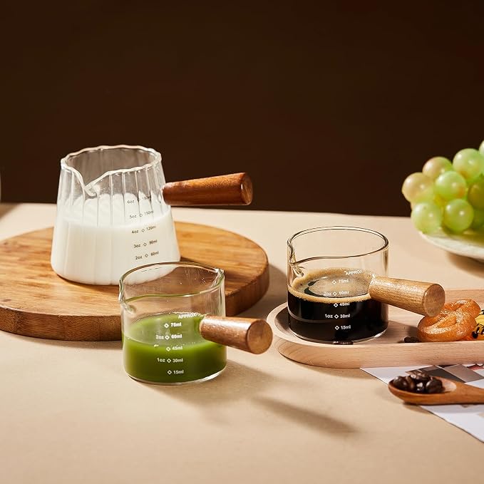 YARRAMATE 6oz Glass Espresso Measuring Cups, 2 Pack - Image 9