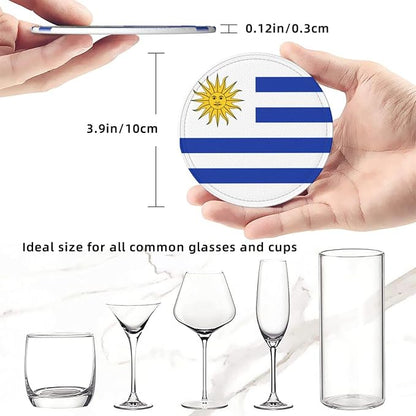 Uruguay Flag Coasters for Drinks - Image 3