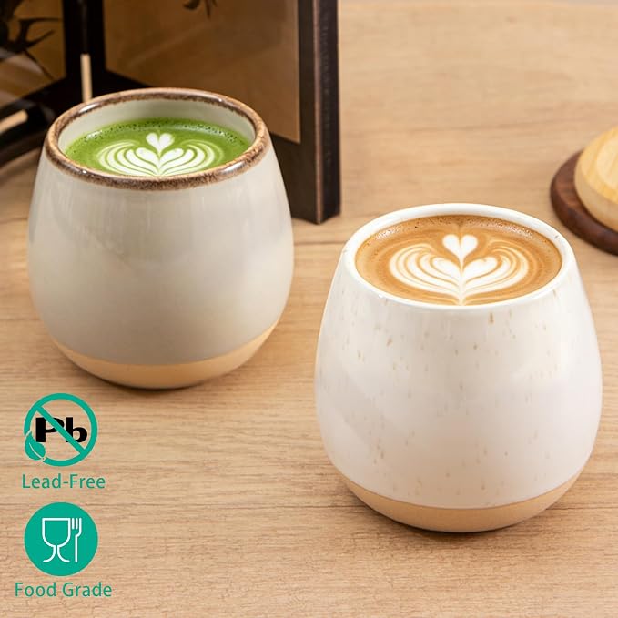 4pcs Japanese Tea Cups, 5.5OZ Vintage Espresso Cups, Handless Design Small - Image 8