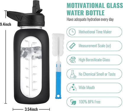 CIVAGO 32 oz Glass Water Bottle - Image 2