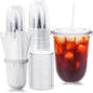 Alaeseje 50 Pack 16 oz Clear Plastic Iced Coffee Cups by Alaeseje