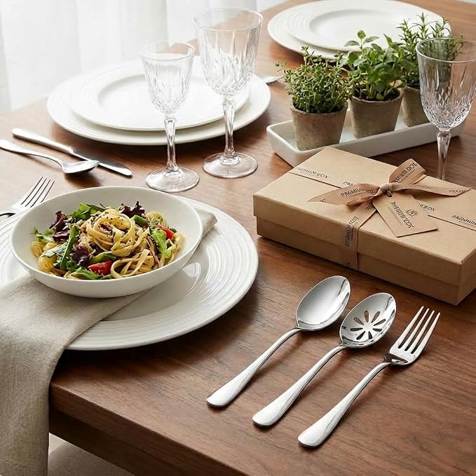 Nice Kitchen Silverware Set, Heavy Duty Stainless Steel Cutlery Set | Mirror - Image 3
