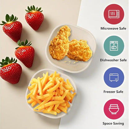 SHECIPIN 12 Pack Unbreakable Dipping Bowls, 4.5 OZ Soy Sauce Dishes, Wheat - Image 3