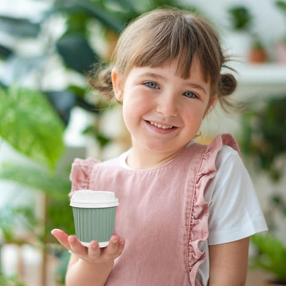 Whaline 100 Pcs Sage Green Disposable Espresso Cups - Image 7