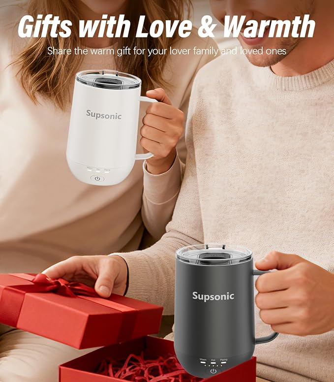 Supsonic - 16oz Self Heating Coffee Mug, Smart Heated Coffee Mug Faster - Image 5