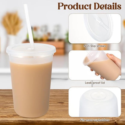 Lounsweer 30 Pcs Clear Reusable Cups - Image 4