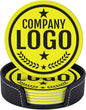 Custom Leather Coasters with Logo by Handmade