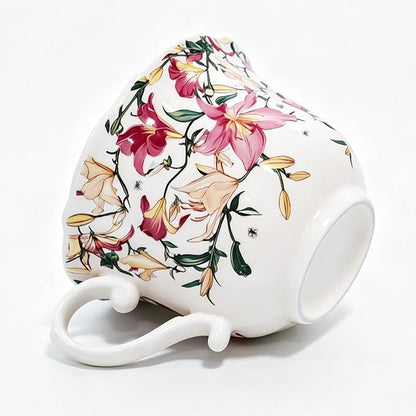 Bone China Tea Cup and Saucer Set - Image 4